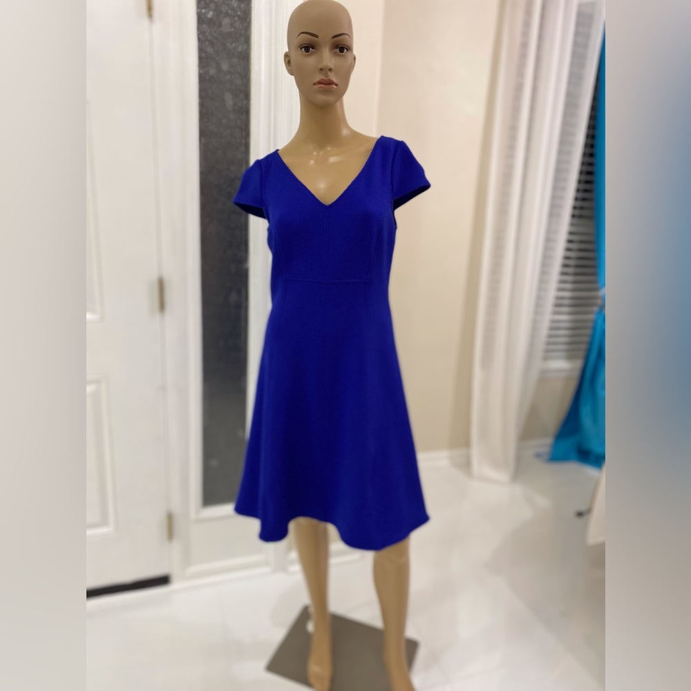 American living Ralph Lauren dress blue short sleeve A line